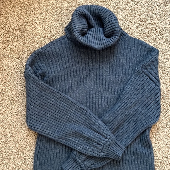 Navy Blue Sweater Dress - Picture 2 of 3